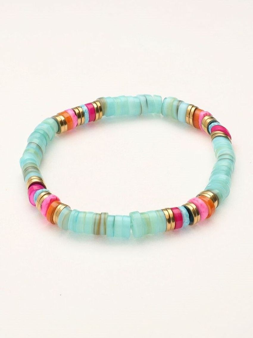 SHELL BEADS BLUE