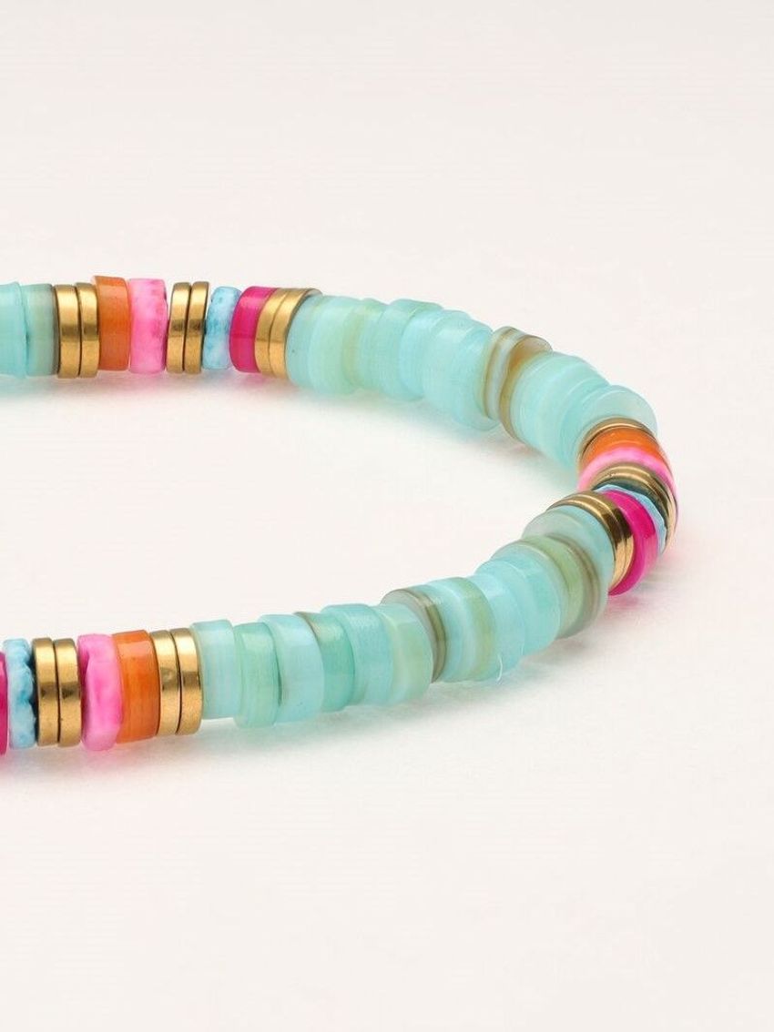 SHELL BEADS BLUE