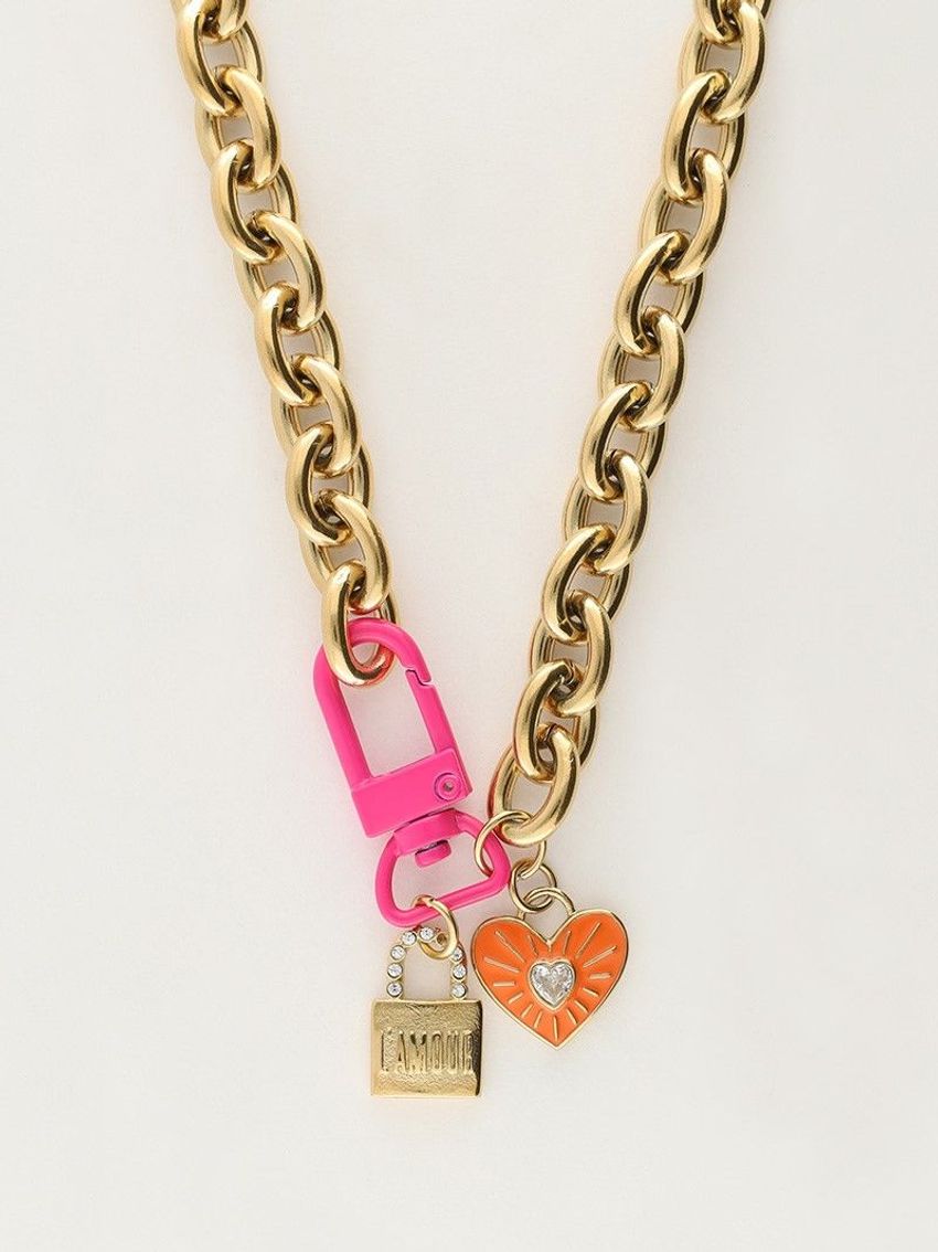 CHARMS & PINK LOCK