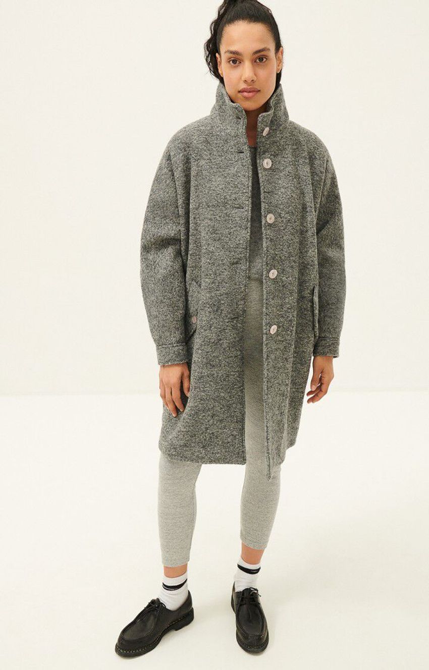 american vintage manteau gris