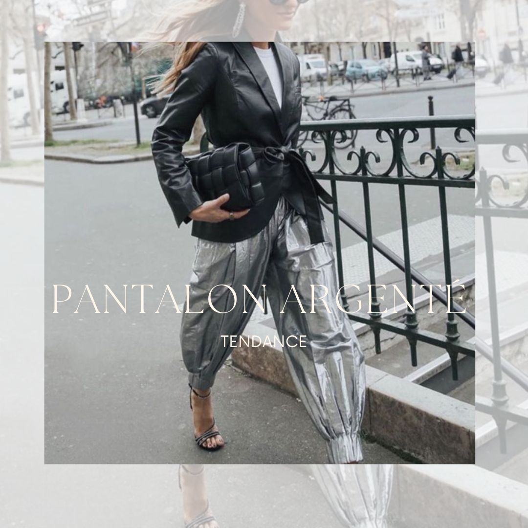Tendance : le pantalon argenté